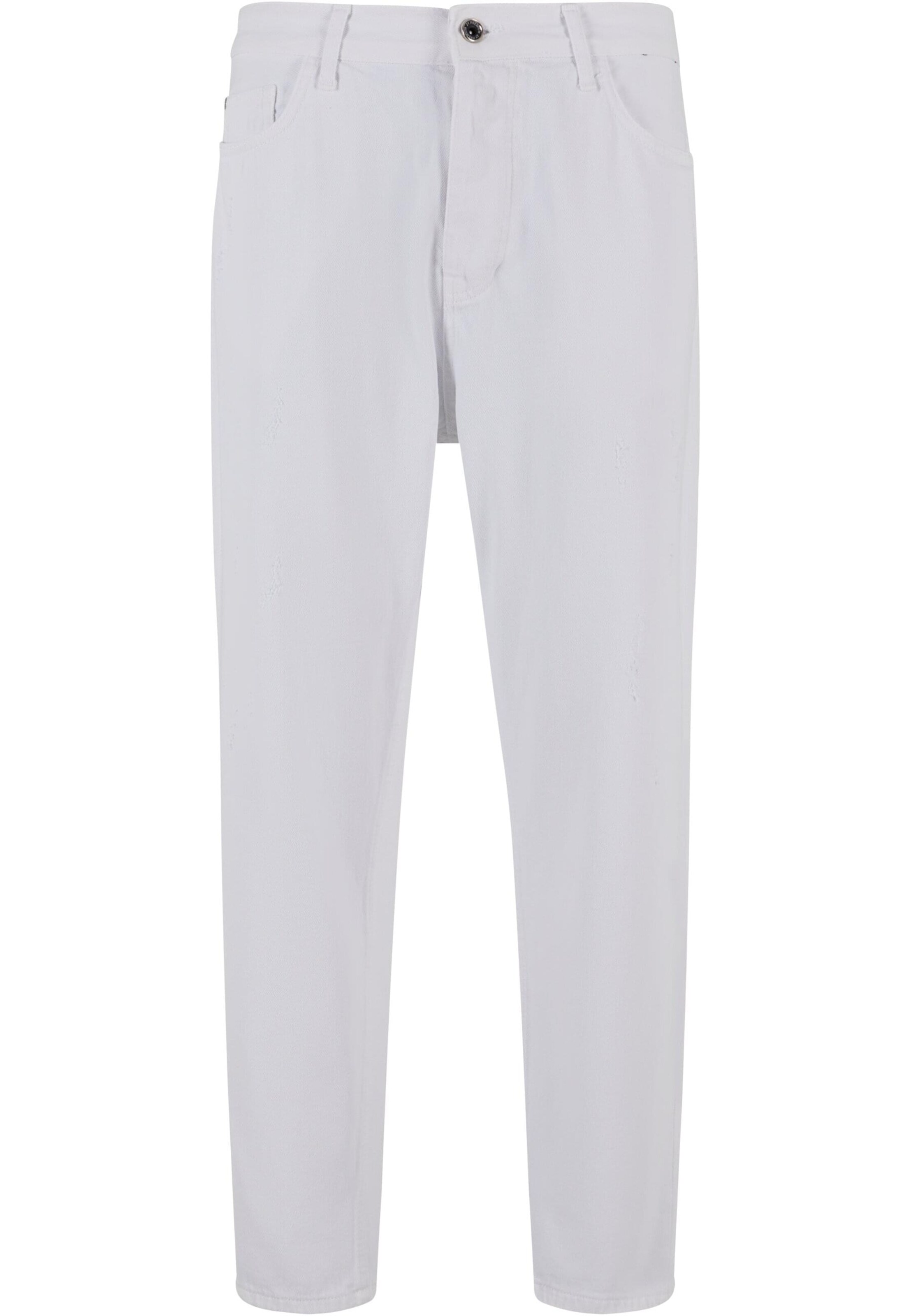 2Y Premium Regular Jeans in Wit: voorkant