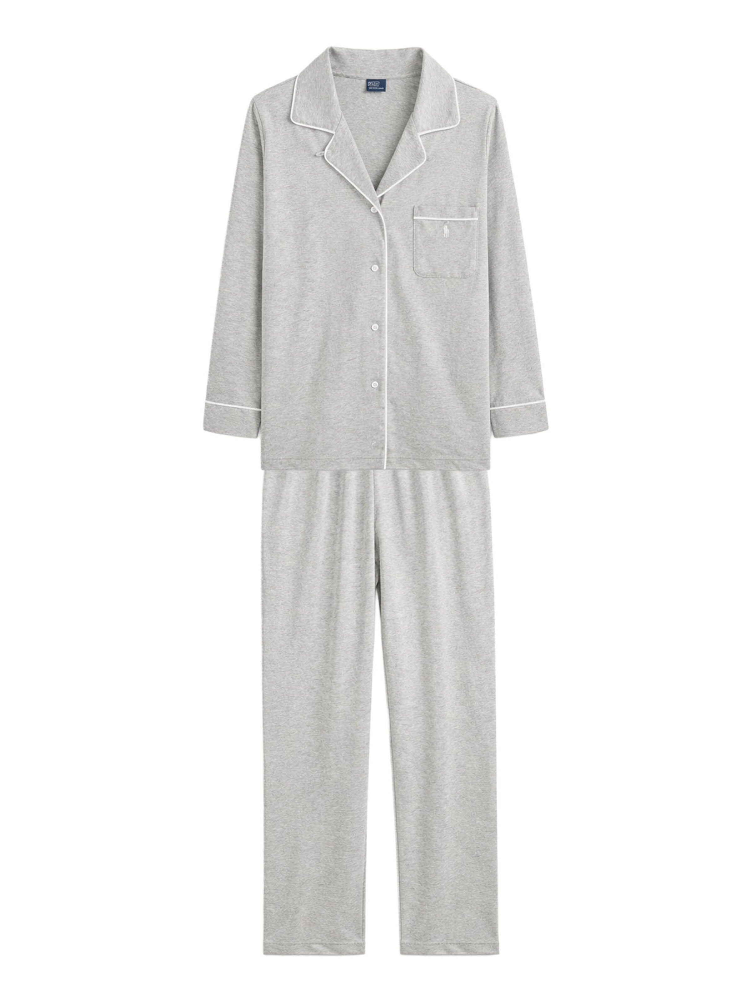 Pyjama ' Polo Essentials ' Polo Ralph Lauren en gris : devant