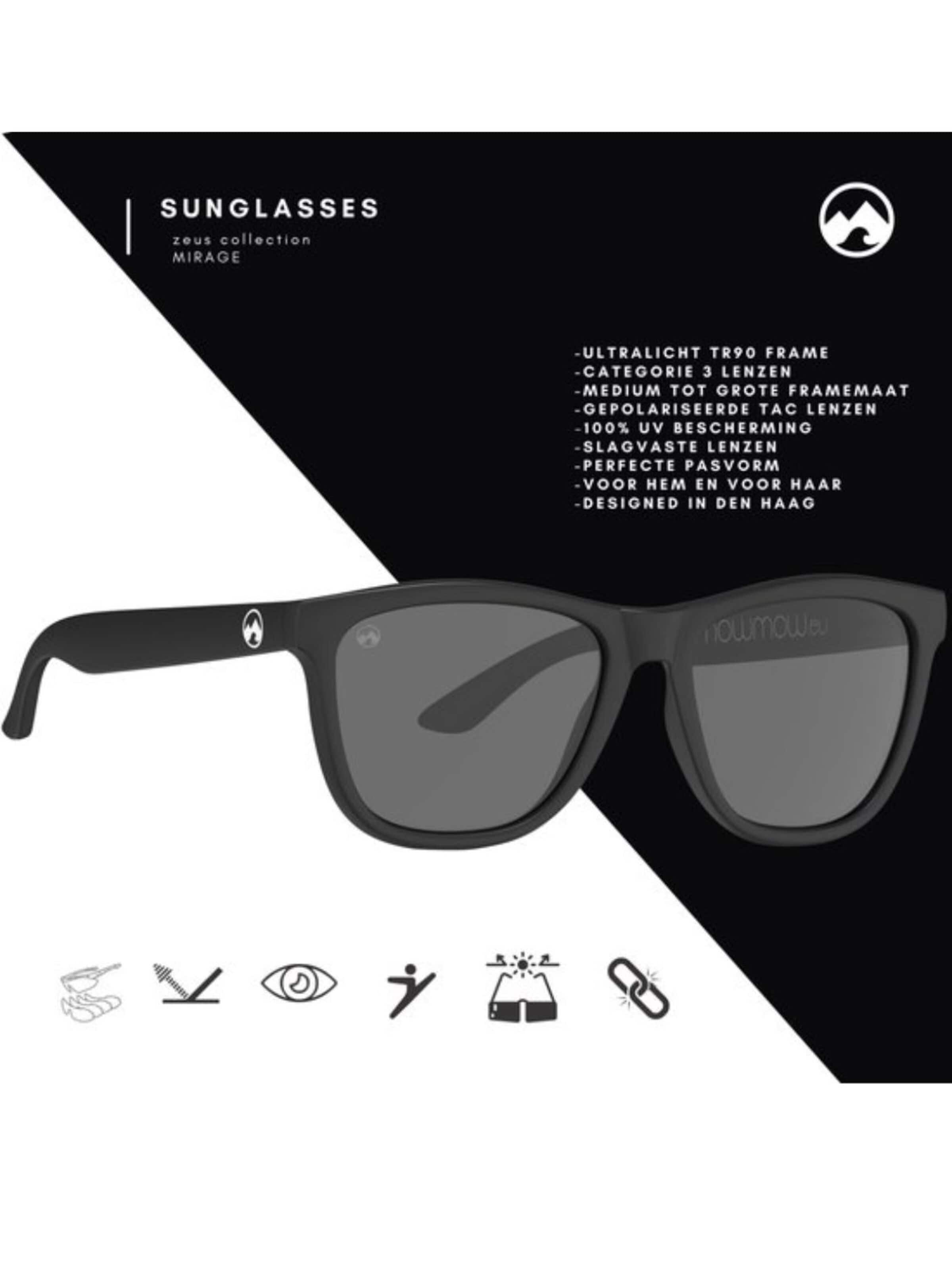 Mowmow Sportsolglasögon 'MowMow Opal LIMITED Sunglasses - Polarized - Men - Women' i svart