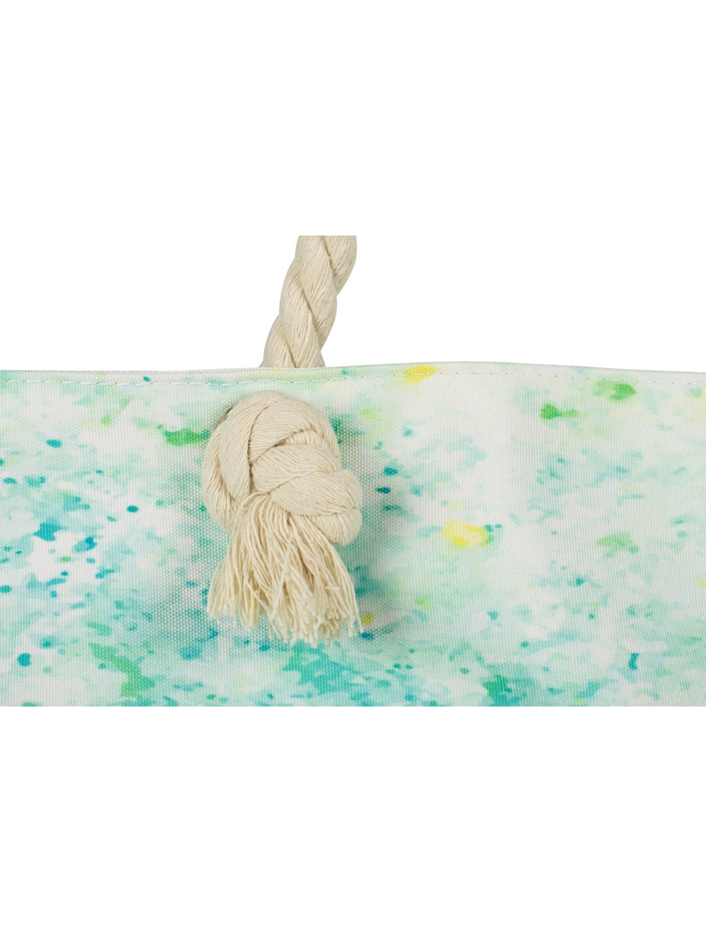 styleBREAKER Beach bag 'Strandtasche Pouring Flecken Muster' in Green