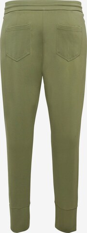 SHEEGO - Slimfit Pantalón plisado en verde