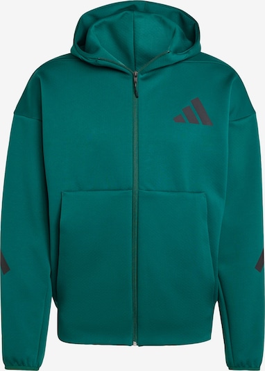 ADIDAS SPORTSWEAR Urheilullinen collegetakki 'Z.N.E.' värissä smaragdi / musta, Tuotenäkymä