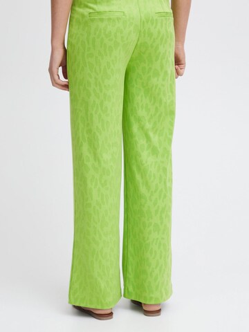 ICHI Regular Trousers 'Kate' in Green