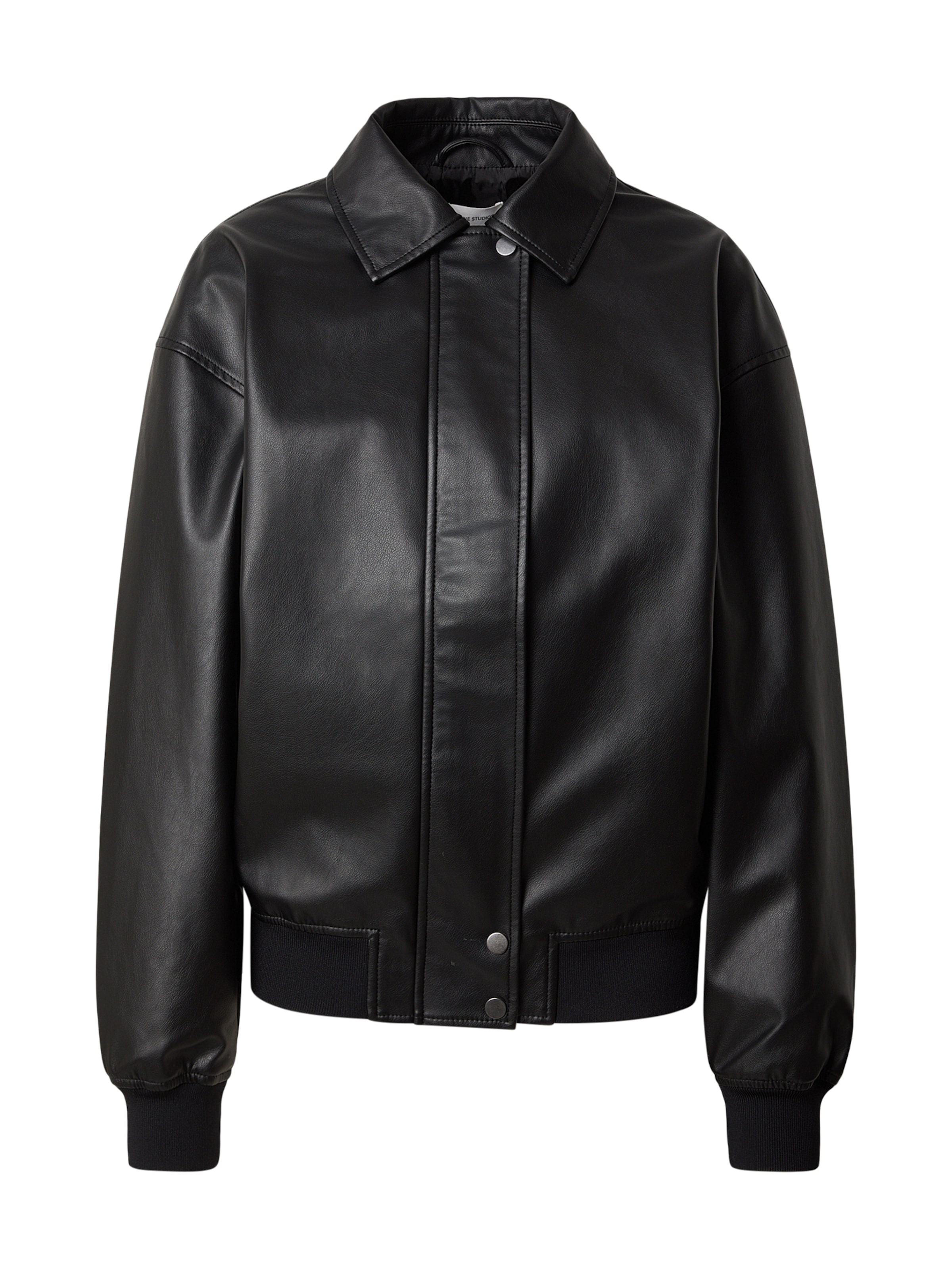 WÔNE STUDIOS Tussenjas in Zwart: voorkant