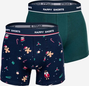 Boxers Happy Shorts en bleu : devant