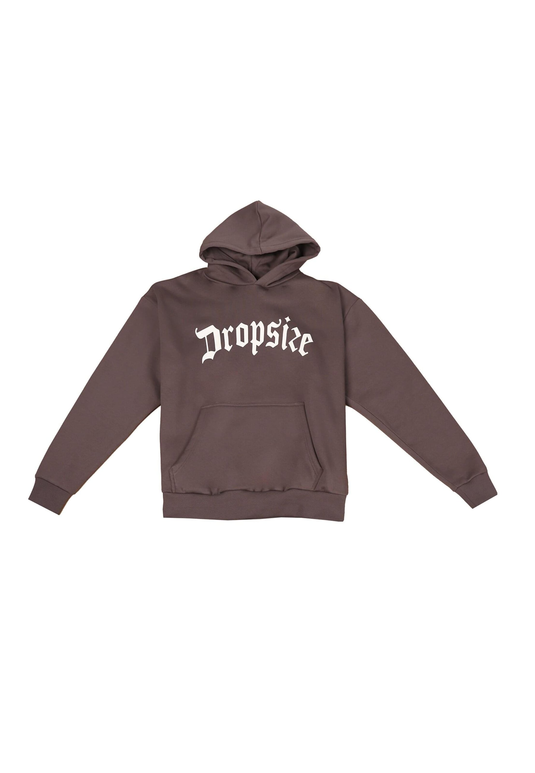 Dropsize Sweatshirt in Bruin: voorkant