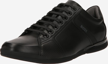 Sneaker low 'Saturn' de la BOSS Black pe negru: față