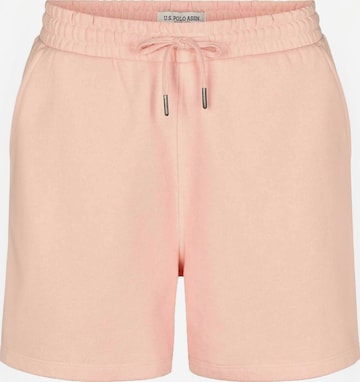 U.S. POLO ASSN. Normální Kalhoty ' UWMaeve ' – pink: přední strana