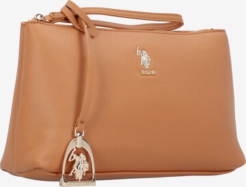 U.S. POLO ASSN. Kosmetiktasche 'New Jones' in Braun: predná strana