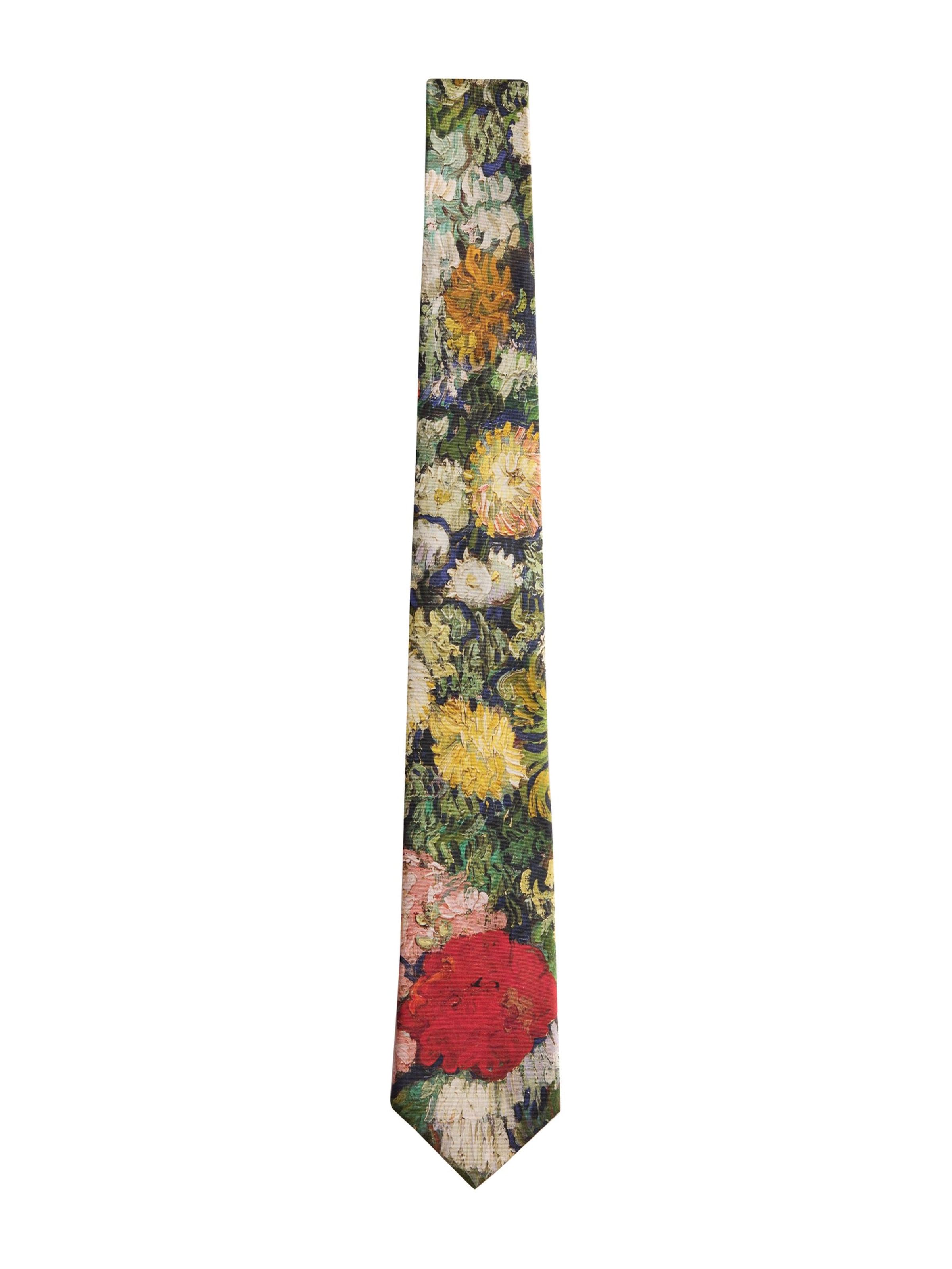Next Slips 'Van Gogh' i One Size i navy / lysegul / grøn / grenadine, Produktvisning
