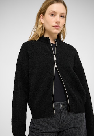 MUSTANG Knit Cardigan 'Eleanor' in Black