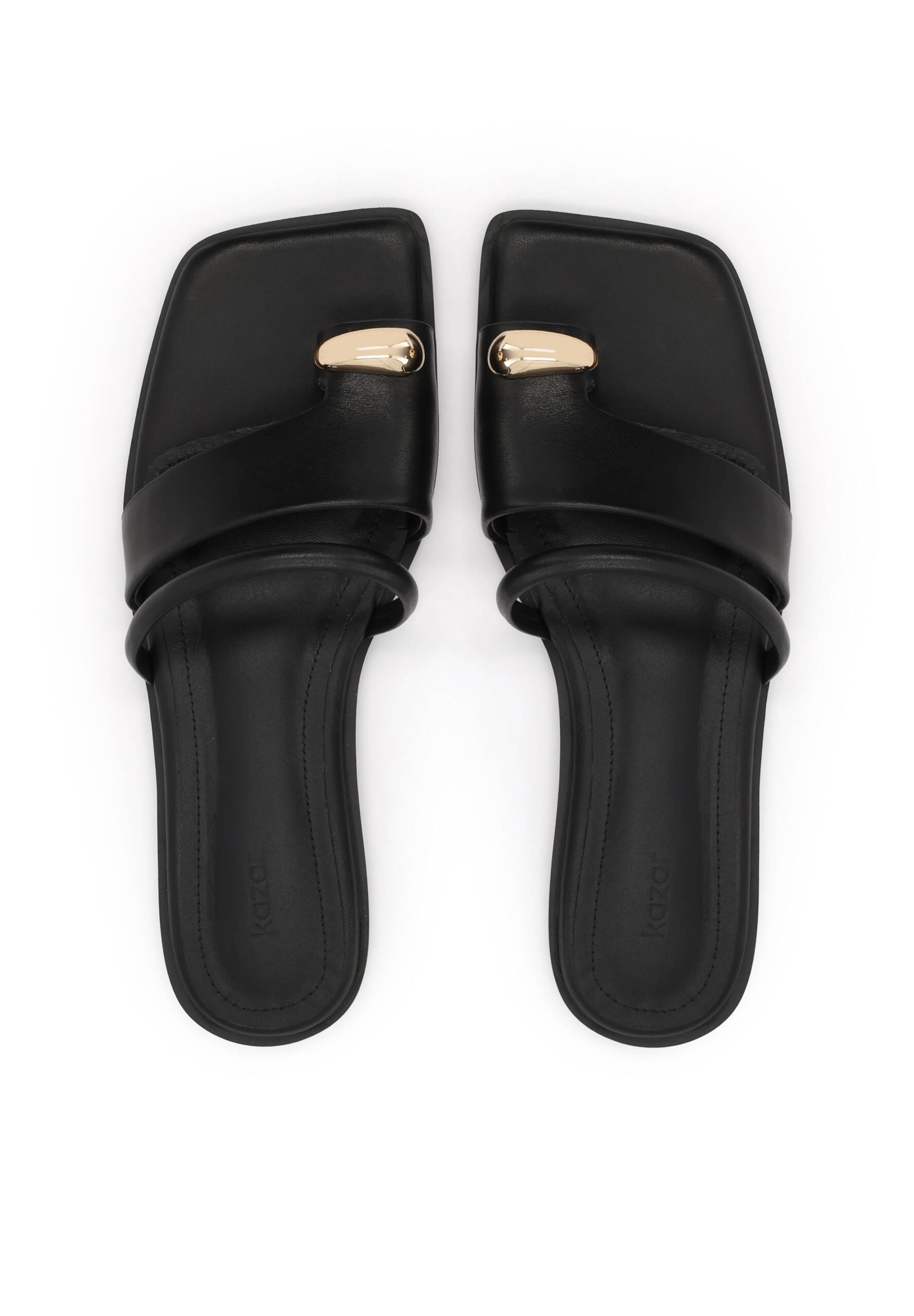 Kazar - Zapatos abiertos en negro