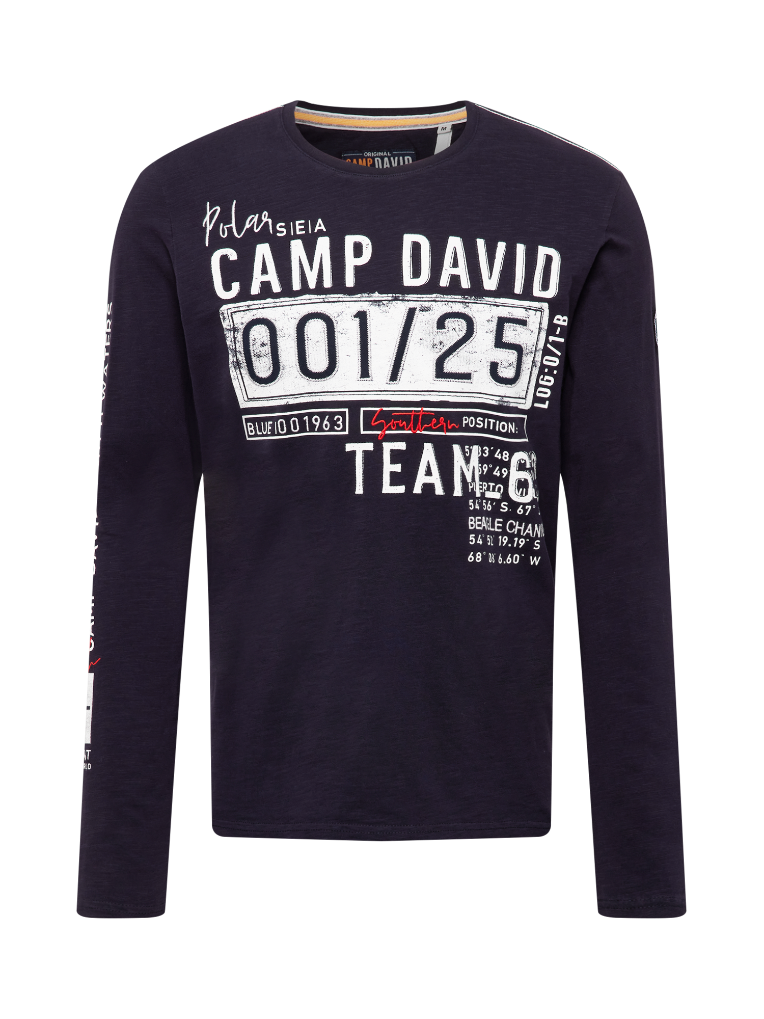 Uomo Abbigliamento CAMP DAVID Maglietta in Blu Scuro 