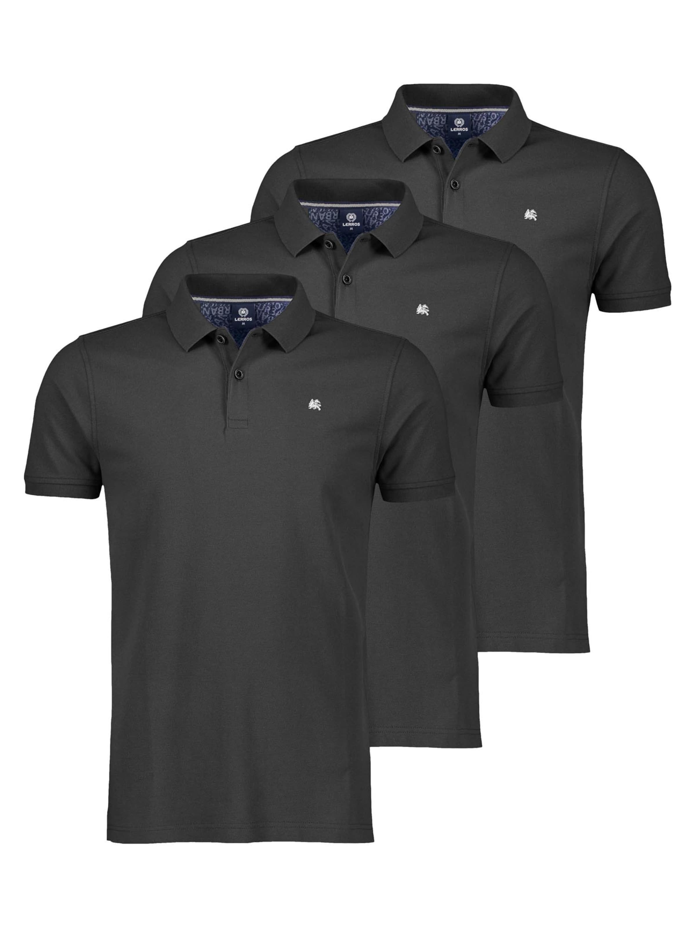 LERROS Shirt 'Basic' in Black: front