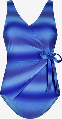 Classique Maillot de bain 'V-Neck Padded' Ten Cate en bleu : devant