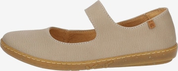 EL NATURALISTA Ballet Flats with Strap 'Koralle' in Beige