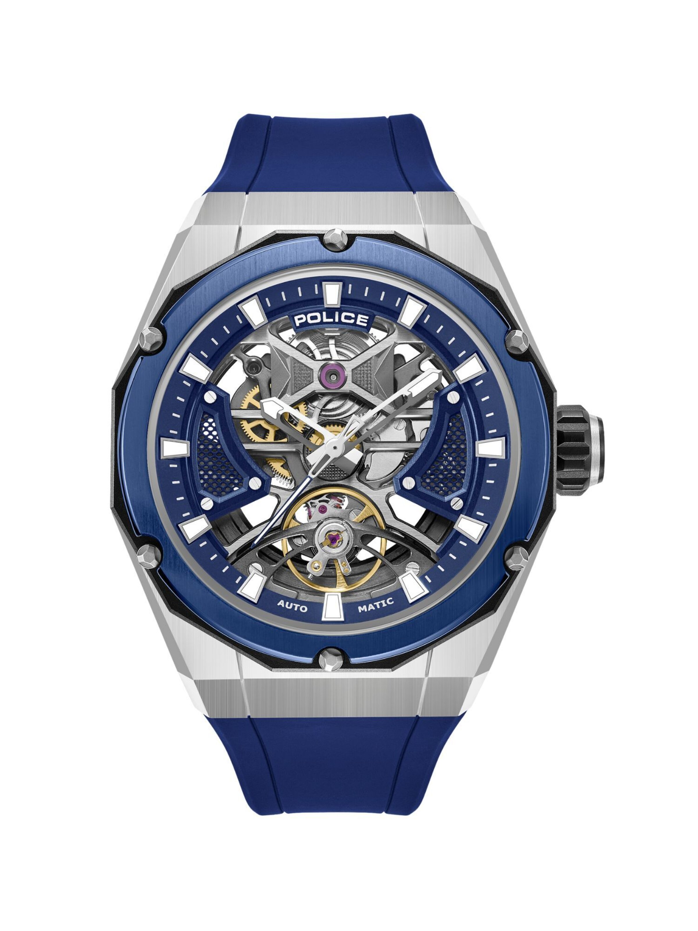 POLICE Analoog horloge ' Dayton ' in Blauw: voorkant