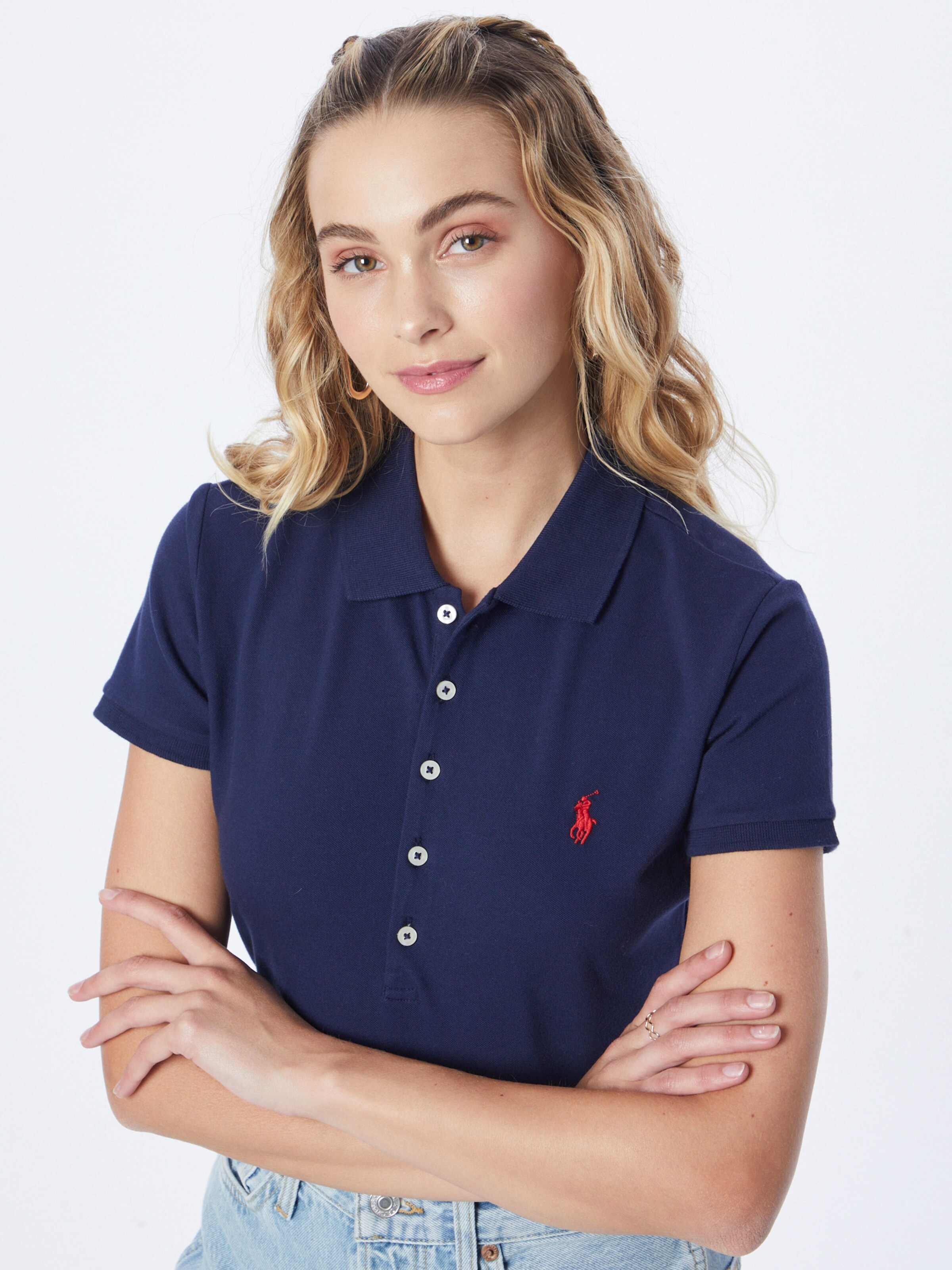 売れ筋商品|||ラルフローレン Tシャツ レディース トップス JULIE SLIM SHORT SLEEVE - Polo shirt - refined navy Polo Ralph Lauren JULIE SLIM SHORT SLEEVE - Polo shirt - new