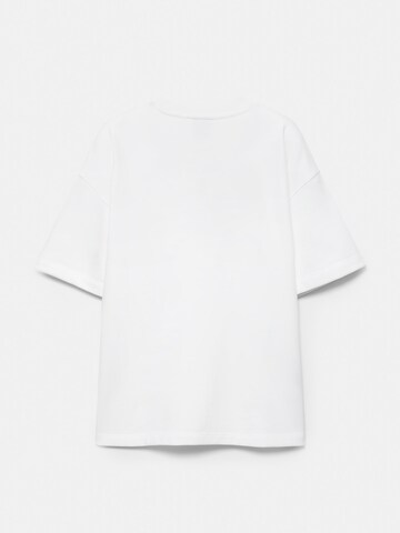 Pull&Bear T-Shirt 'STWD' in Weiß