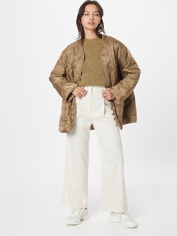 Wide leg Pantaloni cutați 'JALIA' de la Samsøe Samsøe pe alb