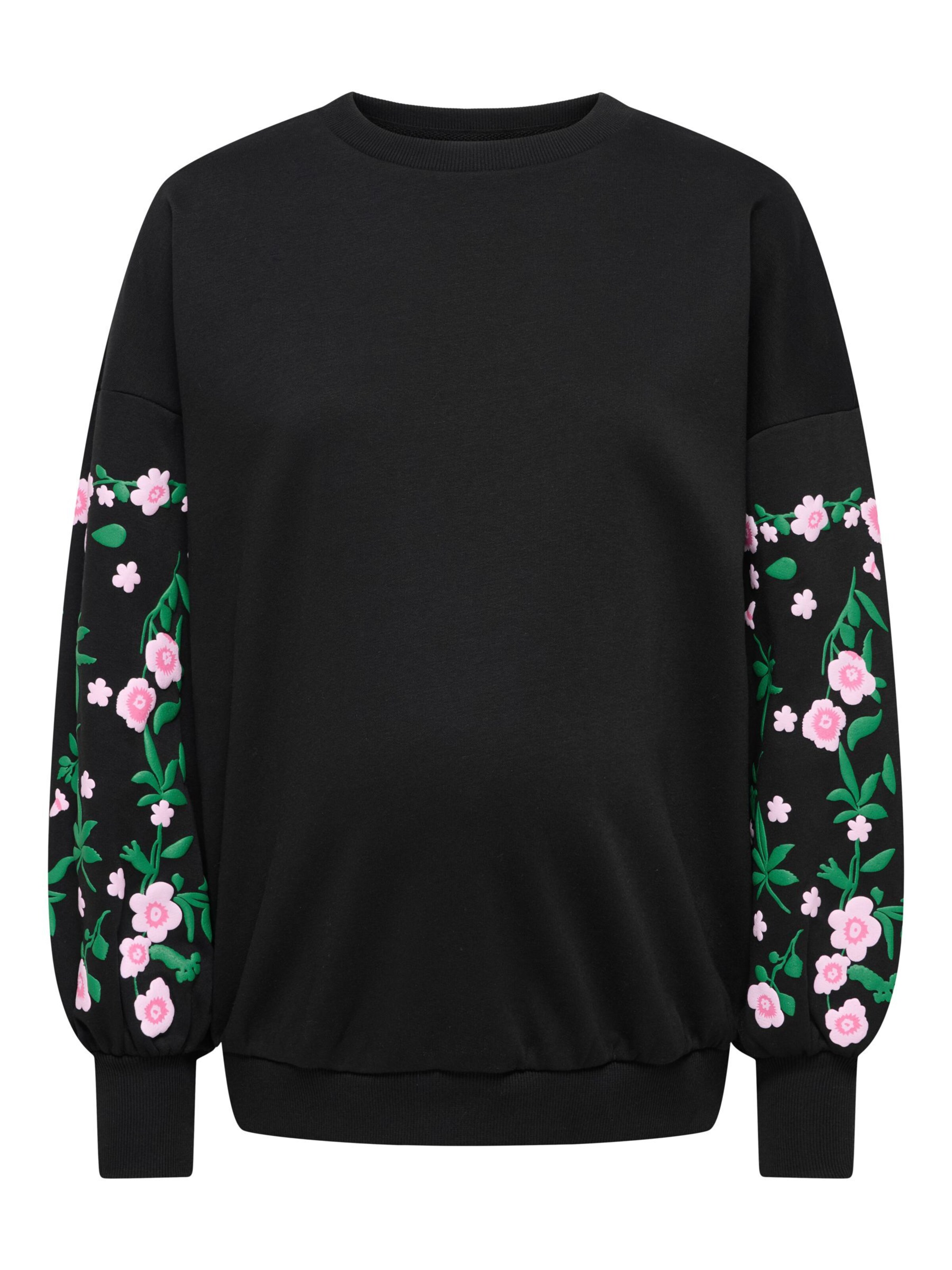 Only Maternity Sweatshirt 'OLMBrooke' in Schwarz: Vorderseite