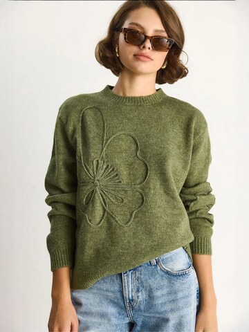 Bianco Lucci Trui in Groen: voorkant