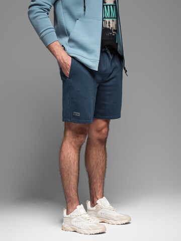 Ombre Loose fit Trousers in Blue