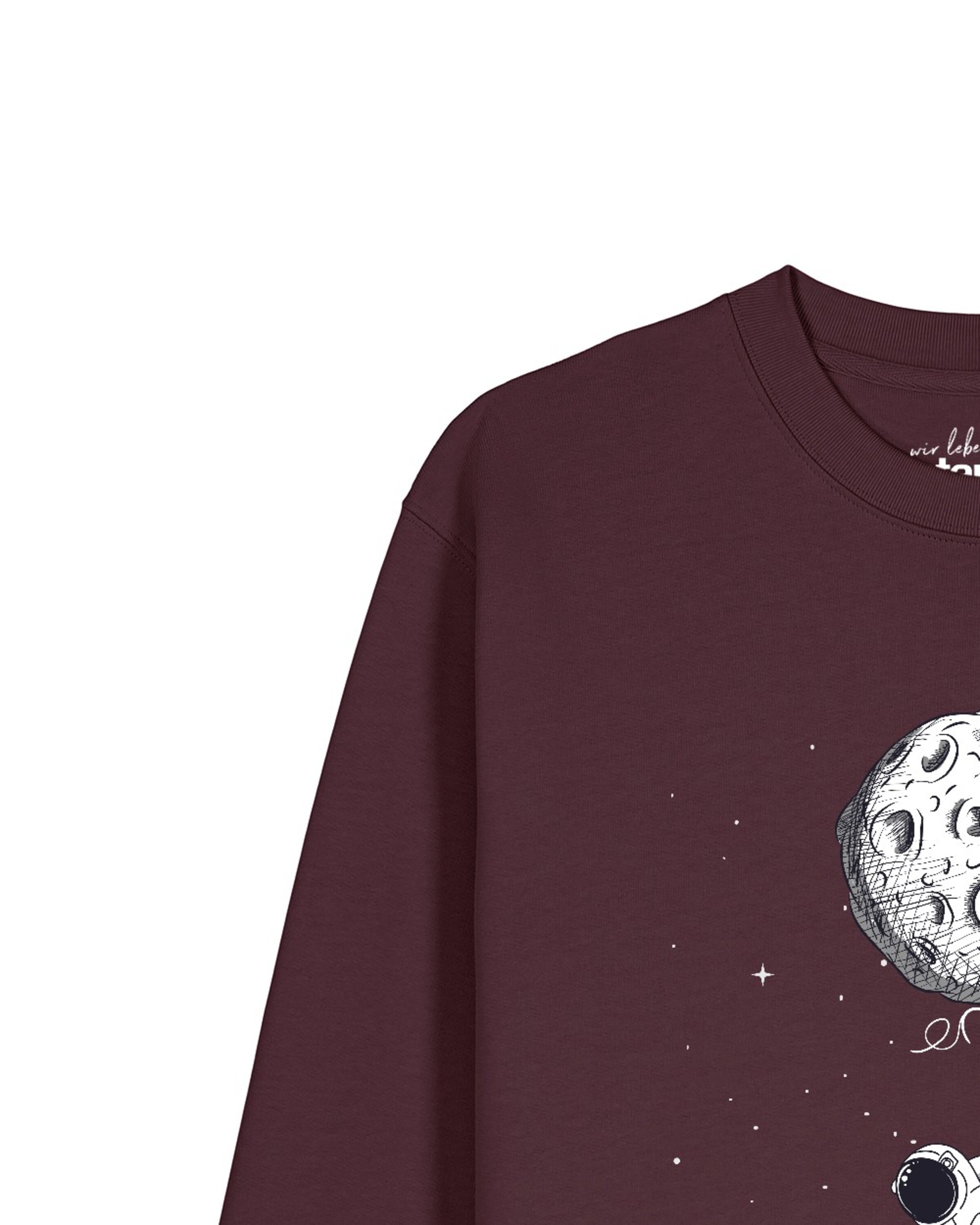 Watapparel Sweatshirt 'Funny Spaceman' in Rood