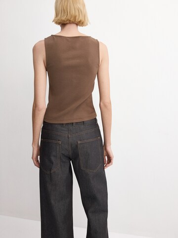 MANGO Top 'HEX' in Braun