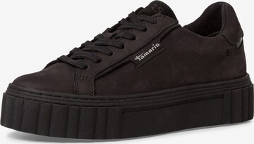 TAMARIS Sneakers laag in Zwart: voorkant