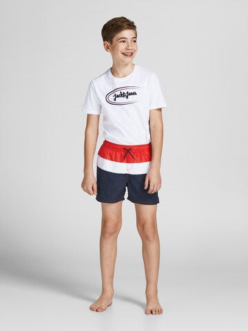 Jack & Jones Junior Badshorts 'Crete' i röd