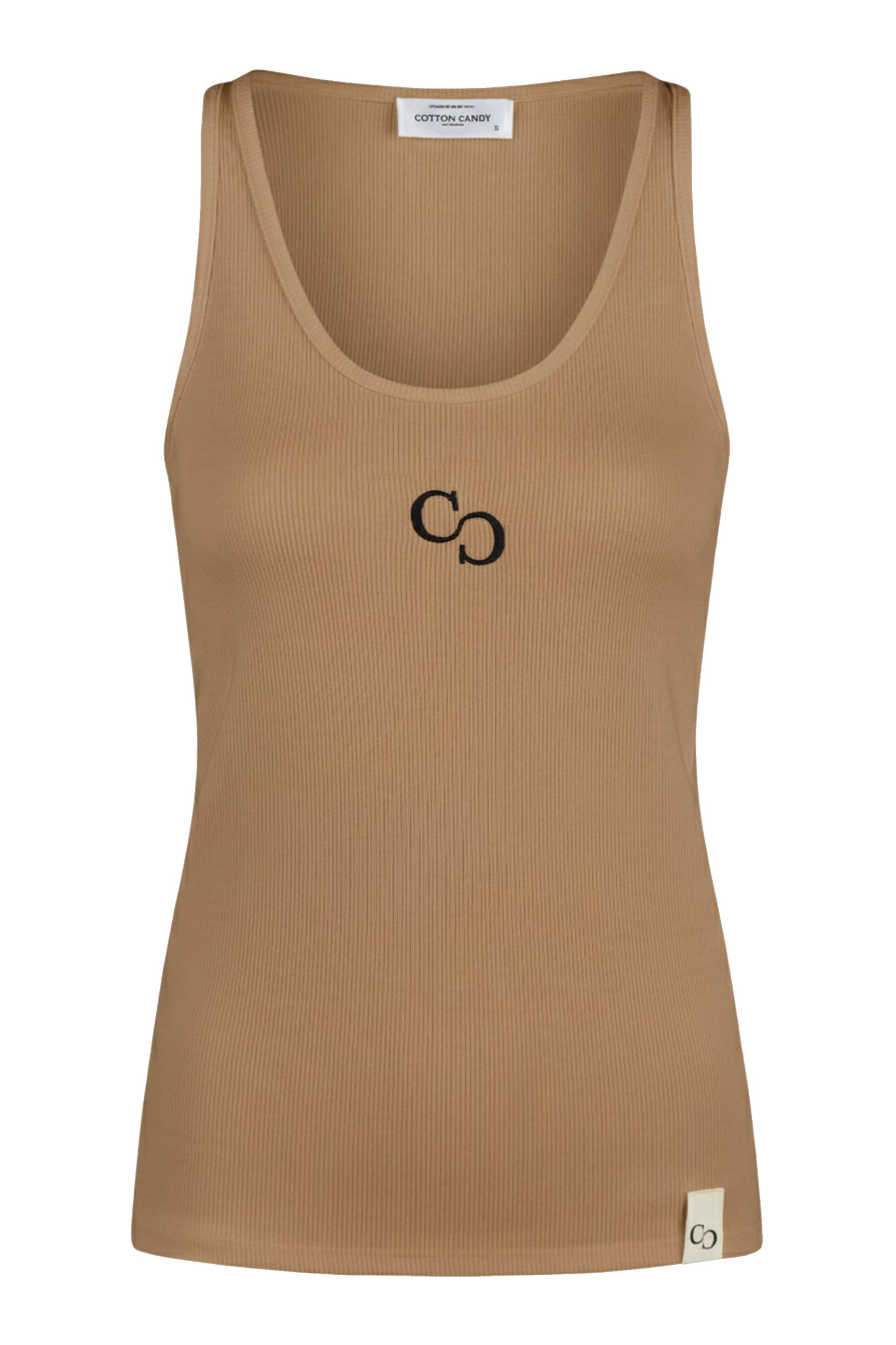 Cotton Candy Top in Bruin: voorkant