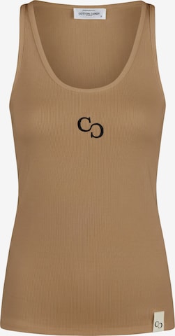 Cotton Candy Tanktop in Braun: Vorderseite