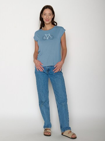 Top ' Bike Handdrawn ' di GREENBOMB in blu