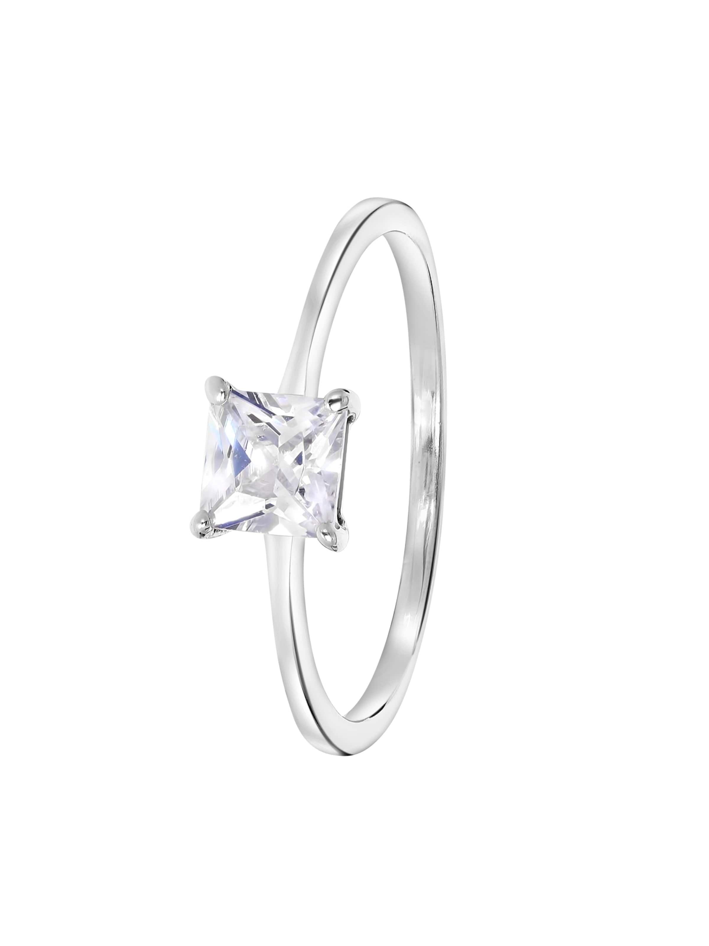 Lucardi Ring 'Klassisch' in Silver: front
