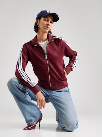 Veste de survêtement Calvin Klein Jeans en rouge : devant