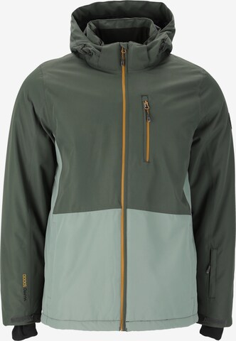 Whistler Athletic Jacket 'Drizzle' in Green: front