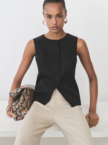 MANGO Anzugweste 'Amalfi' in Schwarz