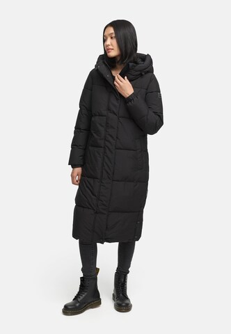 NAVAHOO Wintermantel in Zwart: voorkant