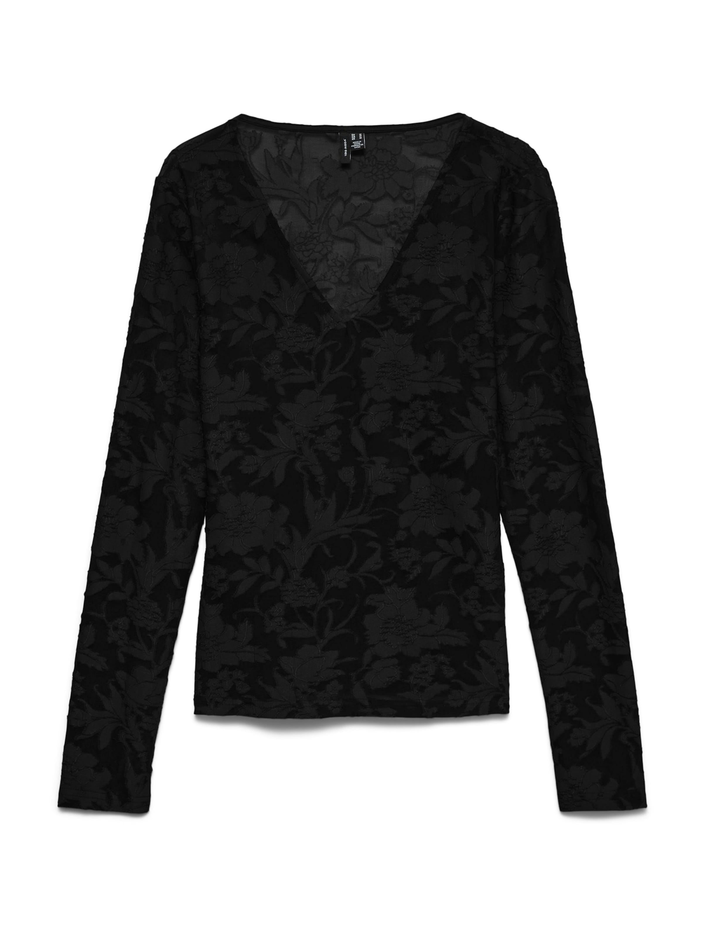 Maglietta di Vero Moda Curve in nero: frontale