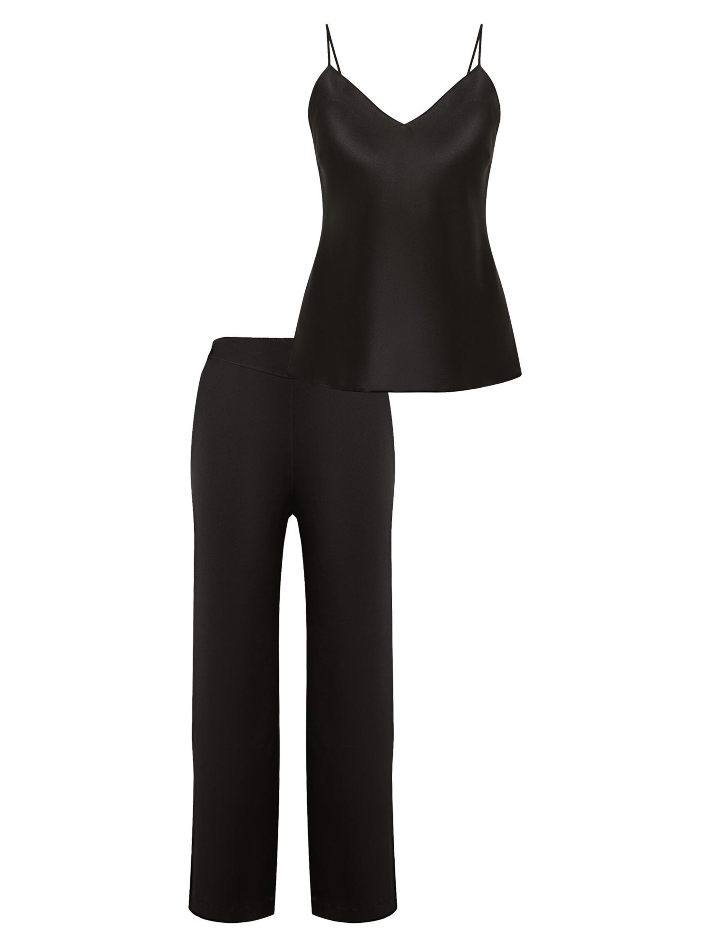 Simone Perele Pajama 'Love Me' in Black: front