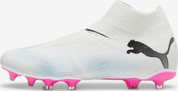 PUMA - Zapatillas de fútbol 'Future 7 Match' en blanco: frente