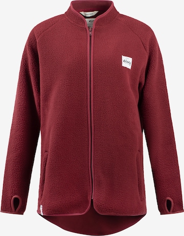 Veste en polaire fonctionnelle 'Redwood' Eivy en rouge : devant