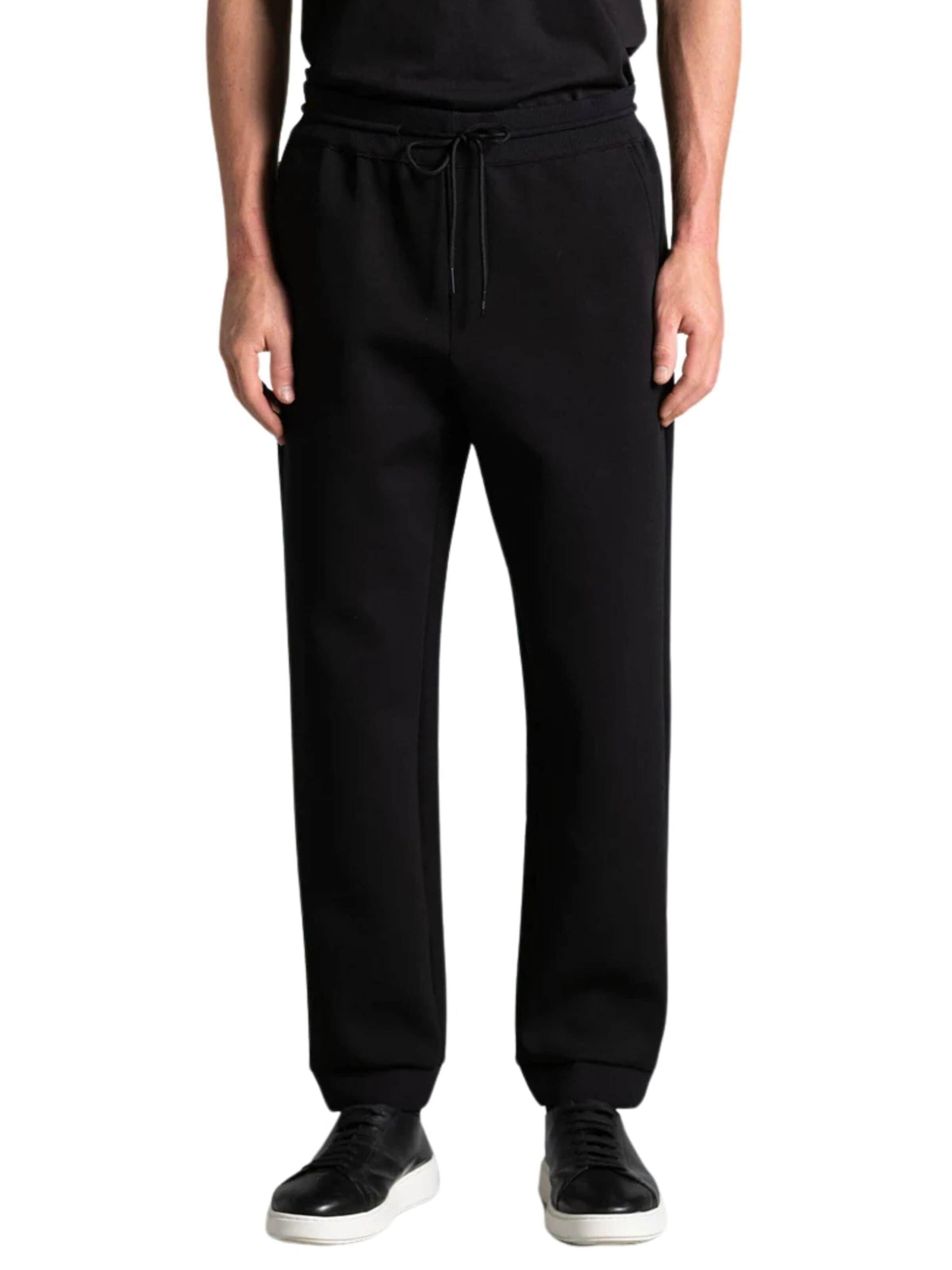 DUNO Byxa 'Cotton jersey jogging bottoms' i svart