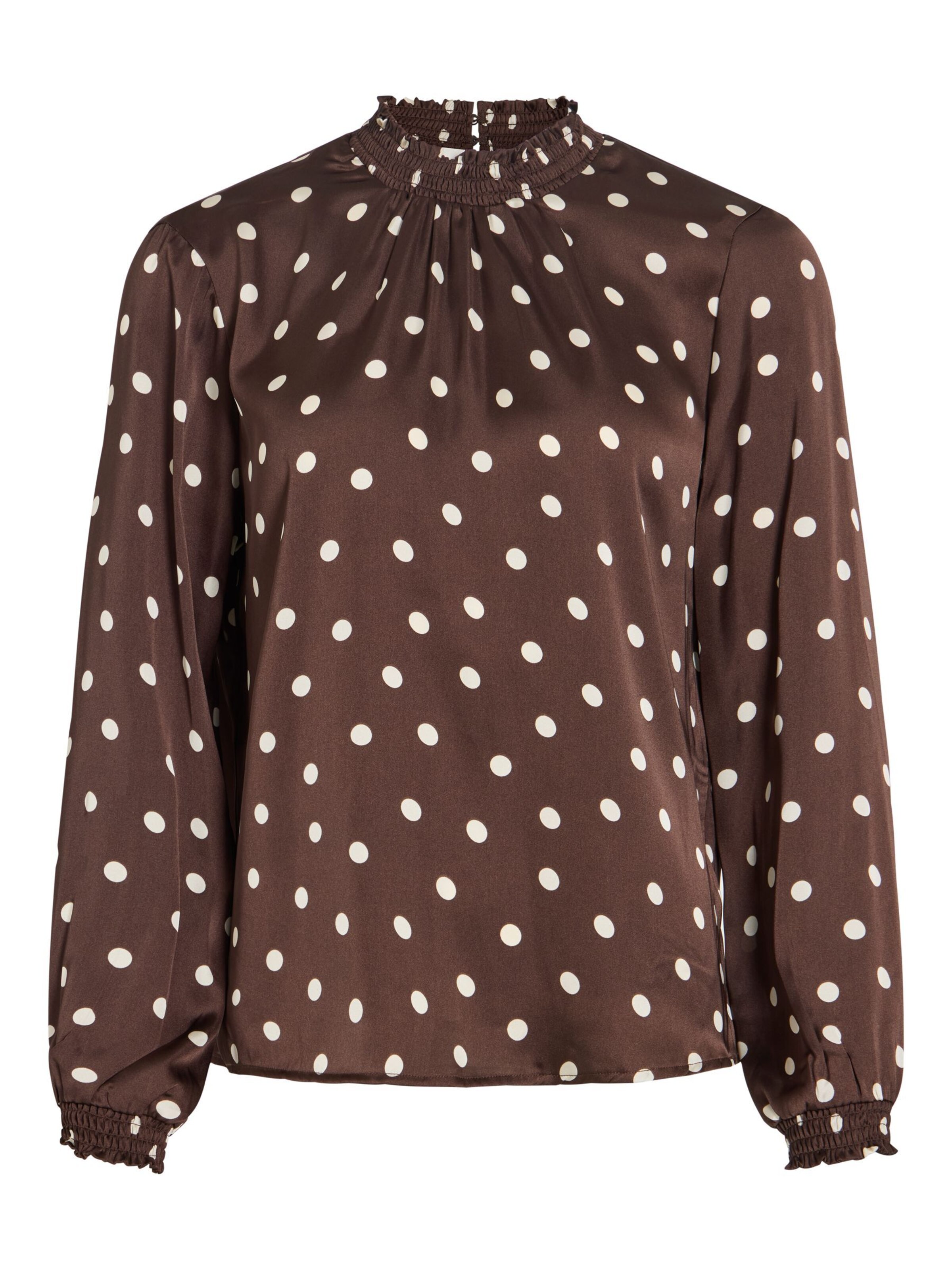 VILA Shirt 'SOFIE' in XS in Brown / White, Item view