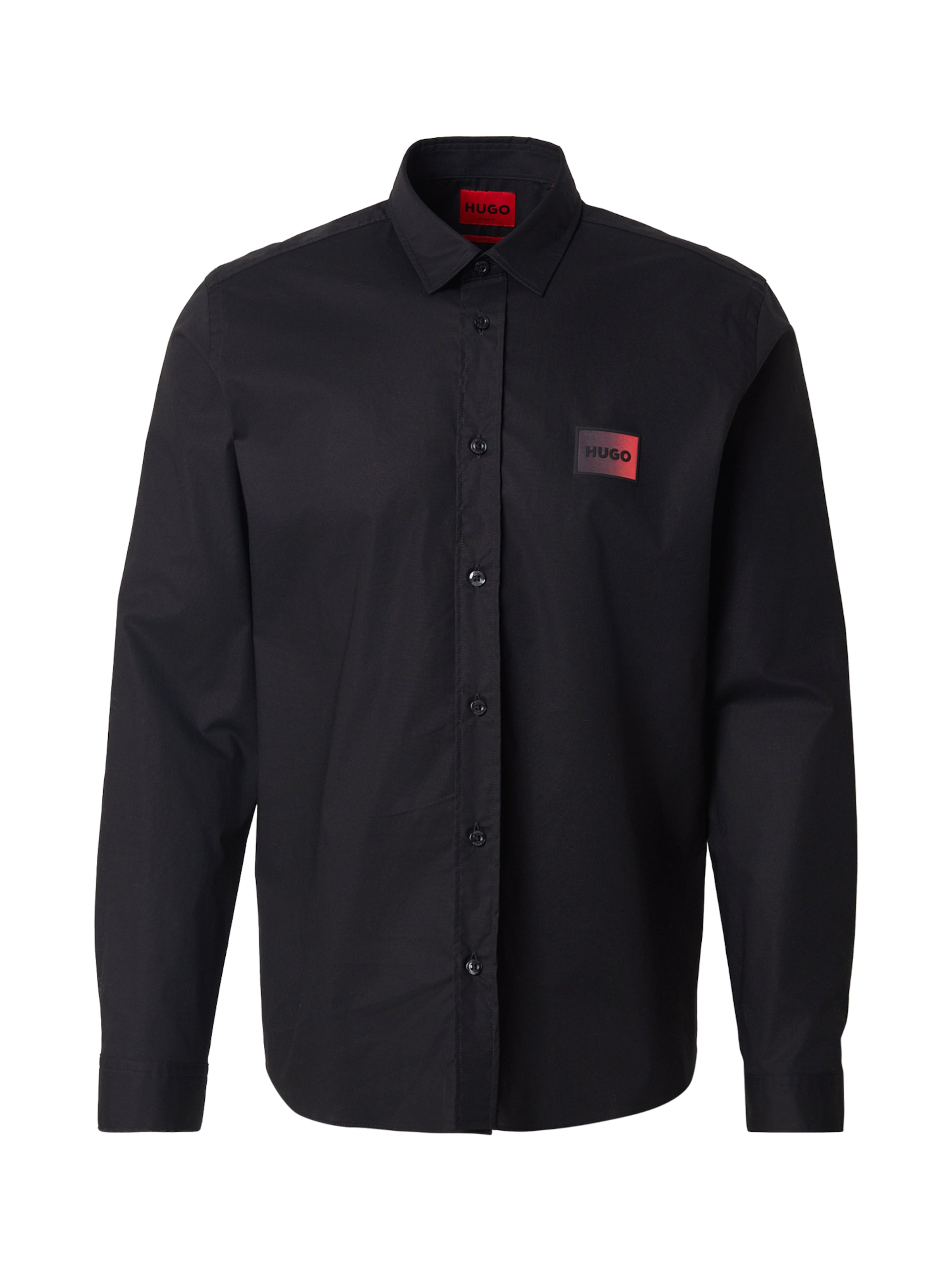 juoda HUGO Standartinis modelis Marškiniai 'Emero': priekis