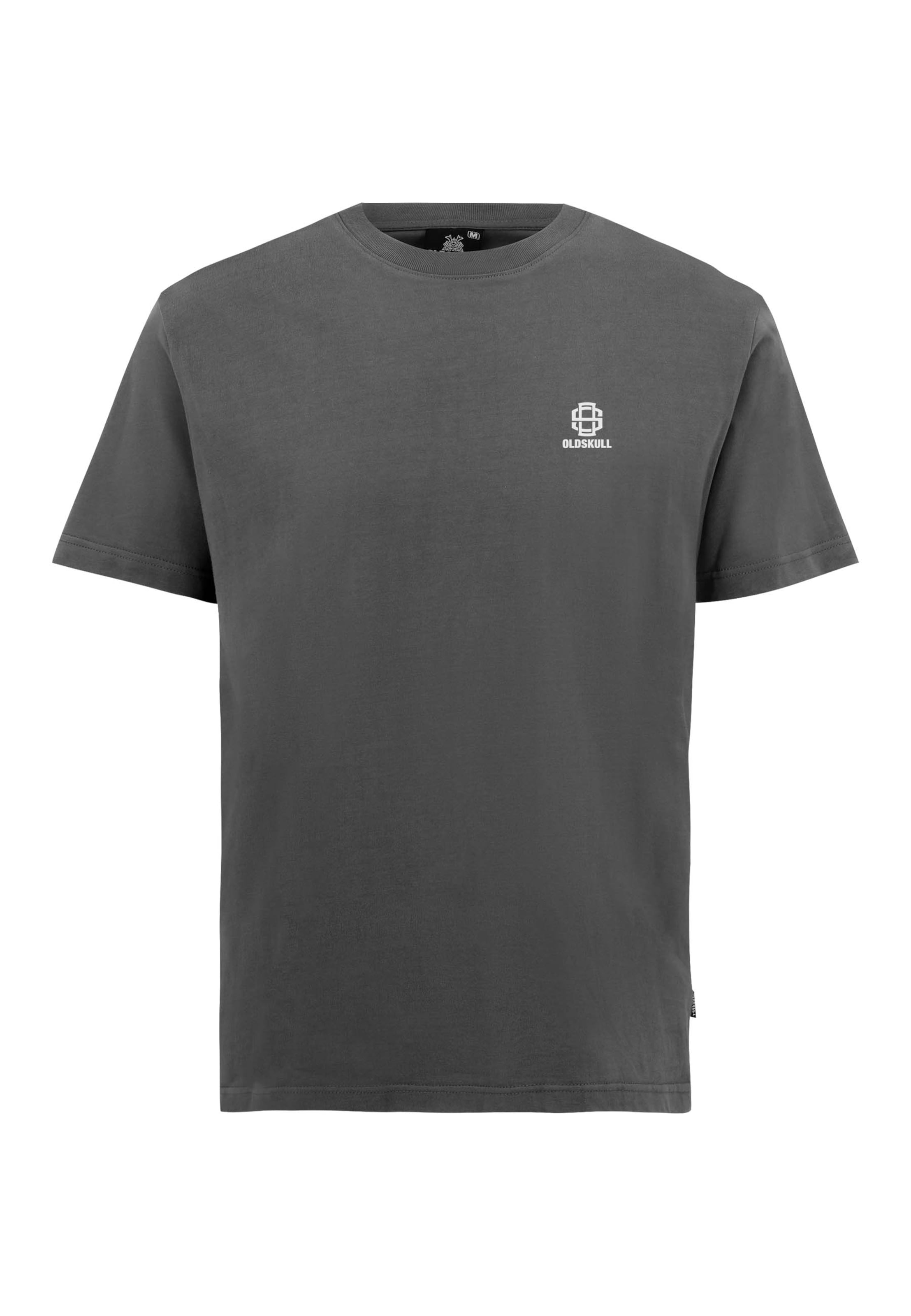 Oldskull Shirt 'Basic Oldskull 25' in Grijs: voorkant