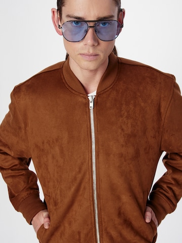 Abercrombie & Fitch Prehodna jakna | rjava barva