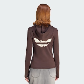 ADIDAS ORIGINALS Sportief sweatvest 'Trefoil' in Bruin