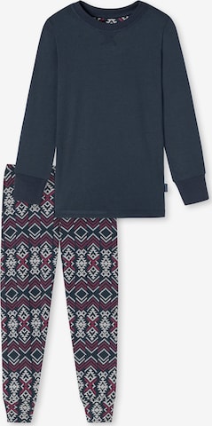 SCHIESSER Pajamas ' Family ' in Blue: front